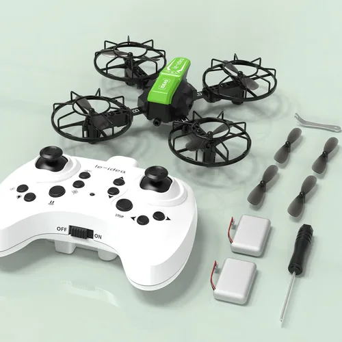 Vista 6 de LE-IDEA IDEA9 Drone montado con modelo de competencia RC Quadcopter, 3 Speed Modes Headless Mode, Propeller Protection, 2 Batteries, Educational