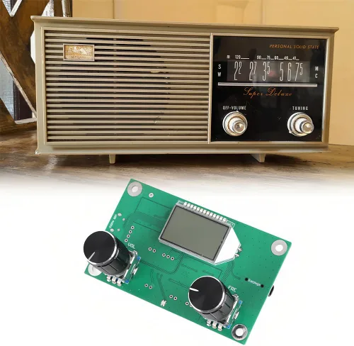 Vista 4 de Módulo receptor FM digital Tiiyee, módulo receptor de radio 76MHz a 108MHz DC 3V to 5V Stereo Adjustable Frequency Modulation Wireless for Receive