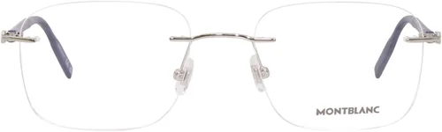 Vista 2 de Gafas de sol Montblanc MB 0222 O- 004 plateadoazul transparente, Plata Transparente Azul, 5520145