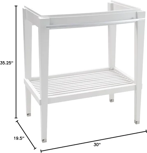 Vista 3 de American Standard 9039030.020 Townsend - Lavabo de 30 pulgadas, color blanco