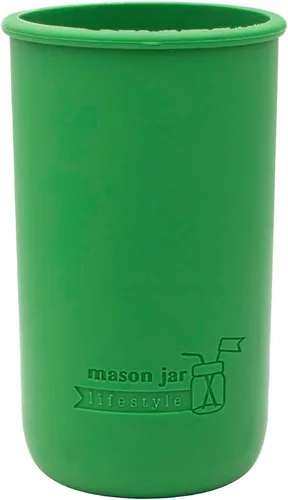 Vista 5 de Mason Jar Lifestyle - Fundas de silicona de 24 onzas para proteger frascos de bola (4, Americana Multicolor)