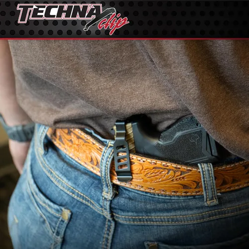 Vista 8 de Techna Clip Concealment System for Glock Models - Durable High-Carbon Spring Steel Gun Clip w/Teflon Coat 1500 - Ambi, Easy-to-Install Gun Holster