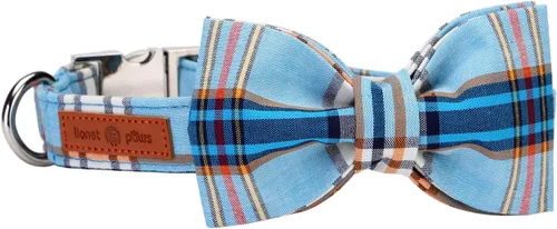 Vista 20 de Collar para perro con corbatín de Lionet Paws, Collar de corbatín de verano para perro, Collar para perro ajustable y cómodo, regalo para cachorro