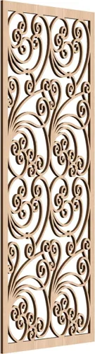 Vista 61 de 9 3/8"W x 24 3/8"H x 1/4"T Marilla Decorativos Paneles de Pared de Madera Calado, Abedul