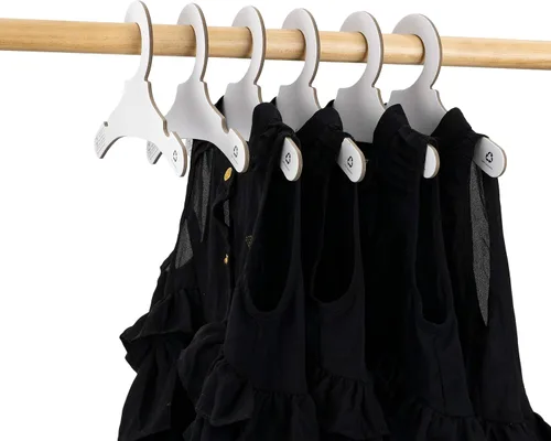 Vista 5 de 9 "Niños Niños Abrigo Ropa Pantalones Eco Reciclable Papel Blanco Cartón Perchas 36Pack