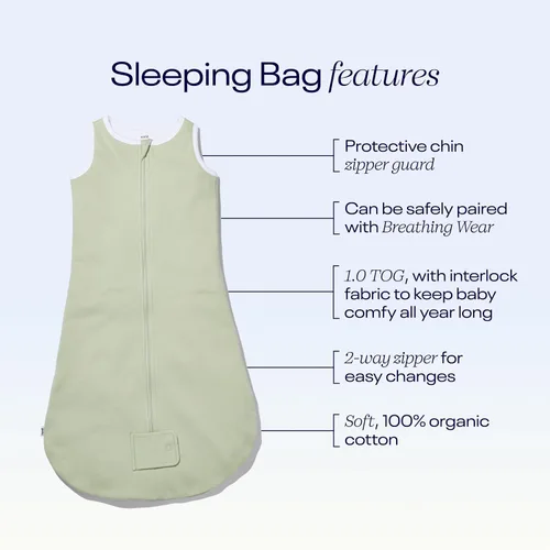 Vista 4 de Nanit Saco de dormir Sleep Wear - Grande, pistacho