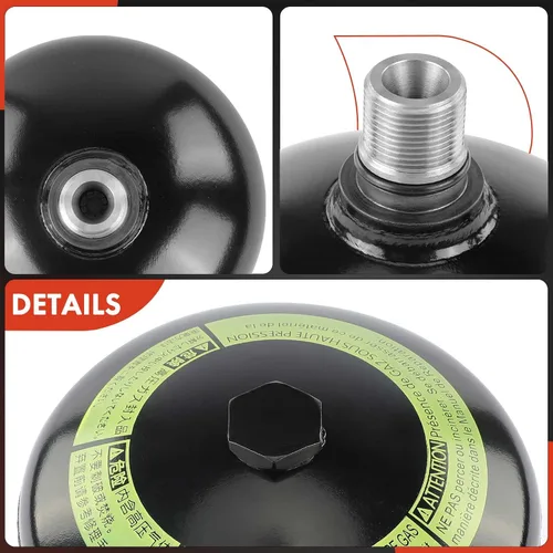 Vista 7 de A-Premium Acumulador de suspensión trasera compatible con Toyota Land Cruiser y Lexus LX570, 2008-2021, lado del conductor y del pasajero, repuesto