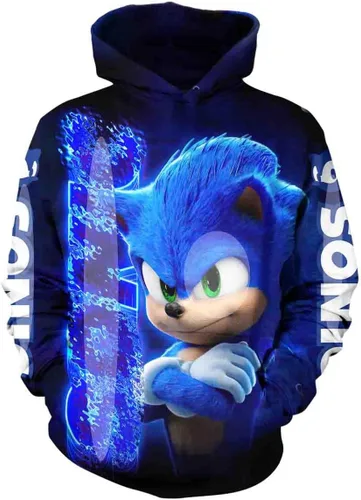 Vista 6 de Sudadera con capucha de dibujos animados para jóvenes, sudaderas casuales de moda para niños y niñas