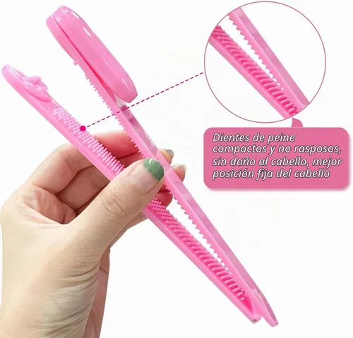 Vista 4 de Kit de corte de cabello para cortar cabello en casa, tijeras de cabello, recortadora de puntas abiertas, clips de flequillo, herramientas
