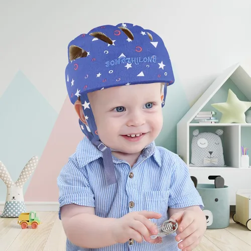 Vista 7 de IULONEE Protector de Cabeza de Bebé Casco de Protección para Bebés Casco de Paseo para Niños Pequeños Gorra Protectora Ajustable para Bebé Casco