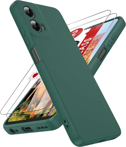 Vista 167 de LeYi Funda para Motorola Moto G Play 4G 2024: Funda para Moto G Play 4G 2024 con funda delgada y antiarañazos, silicona líquida a prueba de golpes