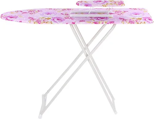 Vista 8 de cdar Tabla de planchar plegable mejorada 2024, buena altura de carga ajustable, tabla de planchar de madera y hierro, borde liso, tabla de planchar