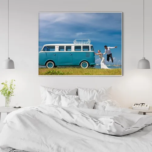 Vista 7 de Dargr Arte de pared personalizado desde tu teléfono, impresiones en lienzo personalizadas para familia, vacaciones, festivales, póster enmarcado