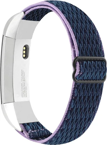 Vista 9 de Bandas elásticas ajustables compatibles con Fitbit Alta/Alta HR, correas deportivas de nailon elástico suave y transpirable de repuesto para mujeres