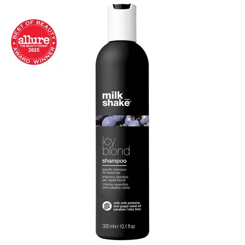 Vista 2 de milk_shake Icy Blond Shampoo - Pigmento negro para cabello muy ligero y platino Fl Oz