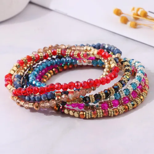 Vista 7 de JEWPARK 26 pulseras de plata dorada para mujer, pulseras anchas abiertas