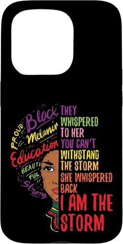 Vista 14 de I Am The Storm BLM Melanin Women African Black History Pride Case for iPhone 17