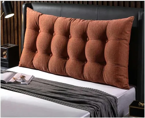 Vista 5 de Bedside Cushion Headboard Backrest Reading Cushy Bed Wedge Pillow Bedside Cushion Bolster Backrest Positioning Support Pillow for Sofa Bed