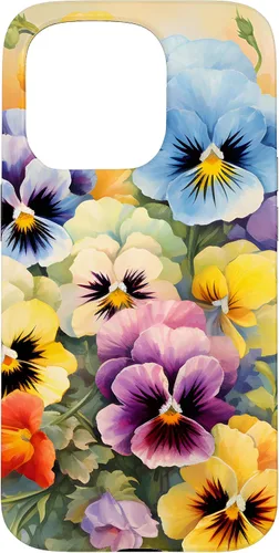 Vista 14 de Southern Boho Chic Happy Pansy Floral Garden Bouquet Case for iPhone 17