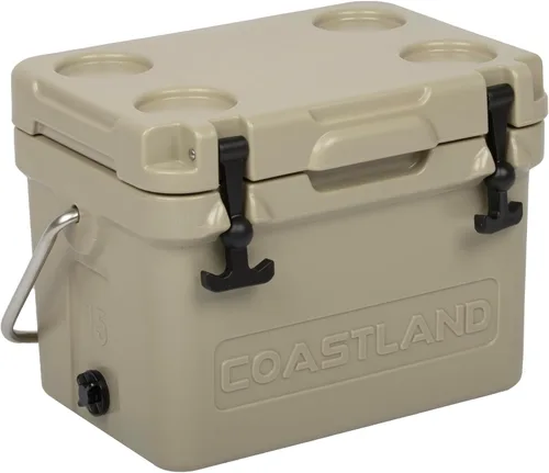 Vista 19 de Coastland Bay Series Cooler Premium - Enfriador rotomoldeado aislado para uso diario, pequeño baúl de hielo para espacios reducidos