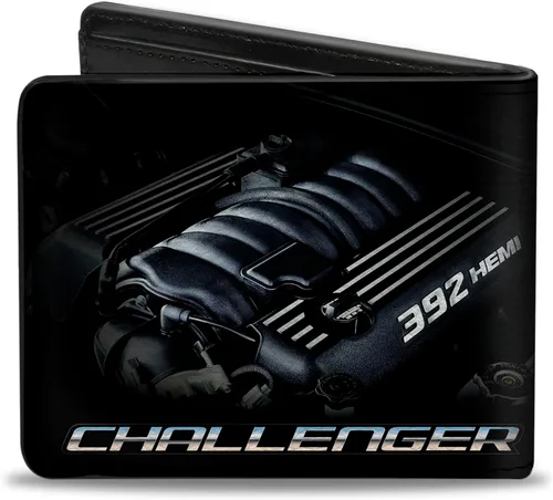Vista 2 de Buckle-Down Buckle-Down Pu Bifold - Challenger Bold392 Hemi Engine Wallet, multicolor, 4.0 x 3.5 US, Varios colores, Buckle-down Cartera plegable PU