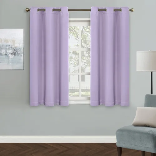 Vista 10 de MYSKY HOME Cortinas Aqua para Armario para Entrada Cortina Opaca para Puerta para Sala de Estar Cortina Oscurecedora de Habitación con Ojales