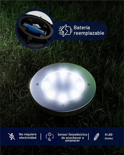 Vista 3 de Luces solares para caminos 7K