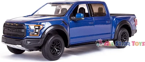 Vista 2 de Motormax 79344 Escala 1:24 2017 Ford F-150 Raptor Azul