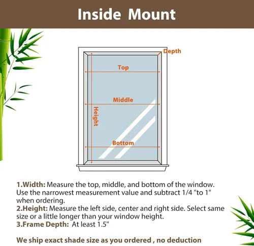 Vista 4 de Sunbox Persiana Romana de Bambú Inalámbrica, Persianas Romanas de Madera Tejida, Persianas de Bambú Natural con Filtrado de Luz para Ventanas