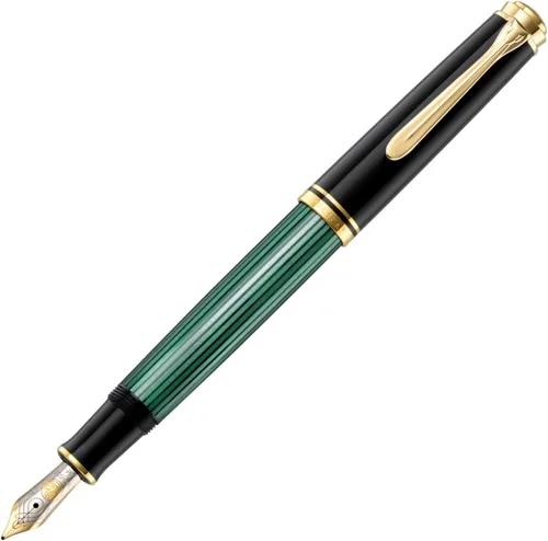 Vista 5 de Pelikan Pluma estilográfica Premium M600 F Plume negro/rojo