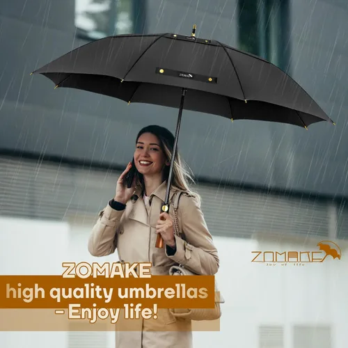 Vista 7 de ZOMAKE - Paraguas de golf a prueba de viento, extragrande, de gran tamaño, de doble dosel resistente para lluvia, juegos deportivos y carrito