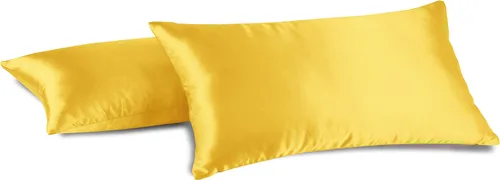 Vista 3 de Creativa y colorida brillante satin de imitación / Funda de Almohada, Multicolor