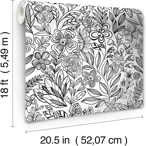 Vista 10 de Packed Party Garden Simply Stated Florals - Papel tapiz para despegar y pegar, PP4709