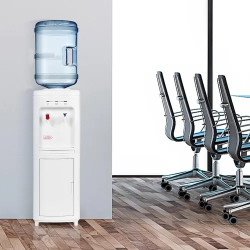 Vista 9 de ARLIME Dispensador de agua caliente y fría, dispensador de enfriador de agua de carga superior para botellas de 3 a 5 galones, bloqueo de seguridad