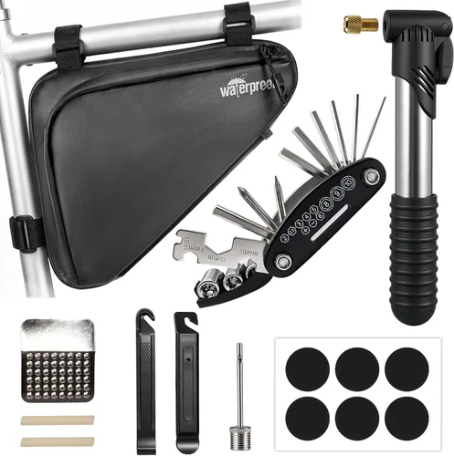 Vista 10 de NDakter Bolsa de Almacenamiento para Cuadro de Bicicleta 2L, Bolsa Triangular Impermeable para Bicicleta, Paquete de Ciclismo para Teléfono
