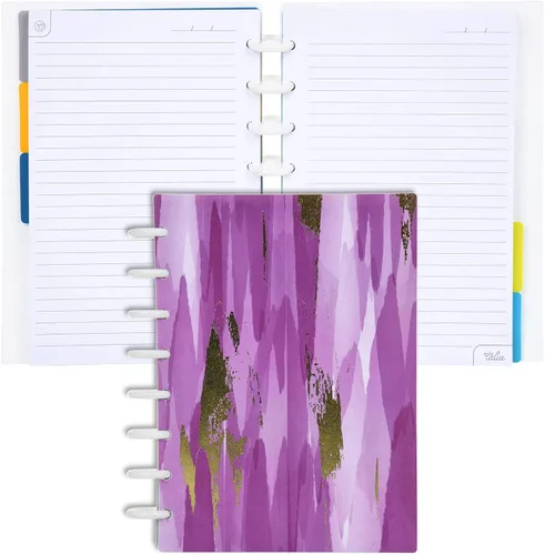 Vista 126 de Talia - Cuadernos de notas con tapas, planificador, personalizables, (Rosa de los 90, Junior (5.5 pulgadas x 8.5 pulgadas))