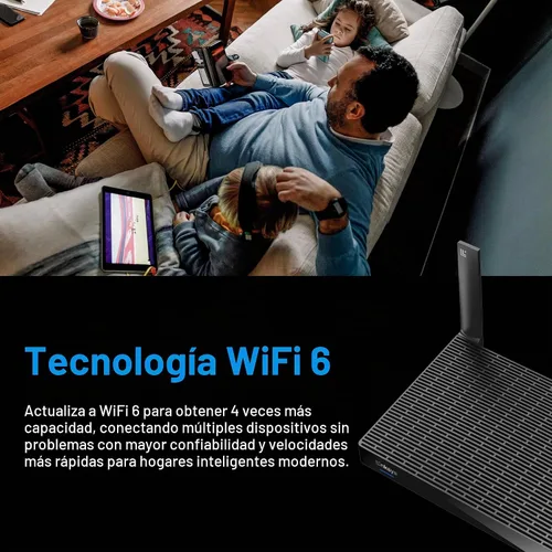 Vista 7 de Linksys Router Mesh WiFi 6 Conecta más de 35 dispositivos Hasta 2,700 pies cuadrados Velocidades de hasta 5.4 Gbps LN3121-AMZ Lanzamiento