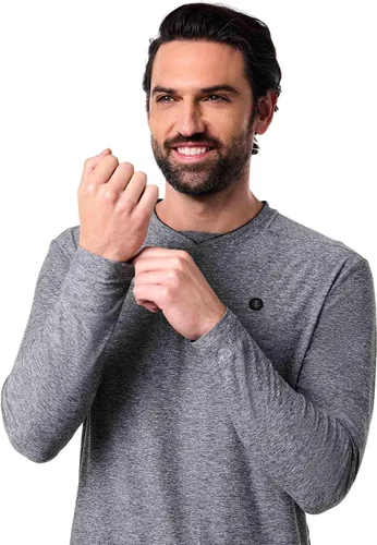 Vista 12 de Coolibar Camiseta de manga larga con protección solar UPF 50+ para hombre