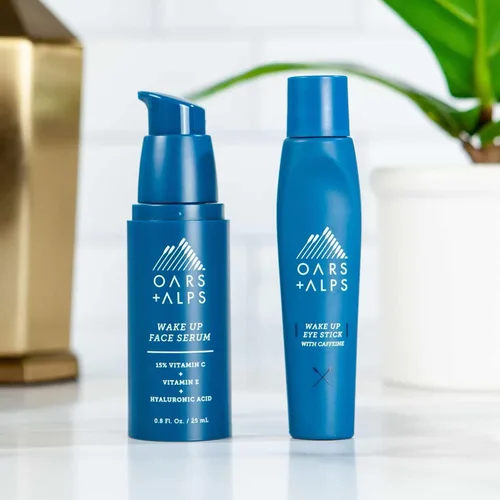 Vista 7 de Oars + Alps Wake Up - Rodillo de ojos y desinflador de ojos, cuidado de la piel probado por dermatólogos con infusión de cafeína y aloe vera, apto