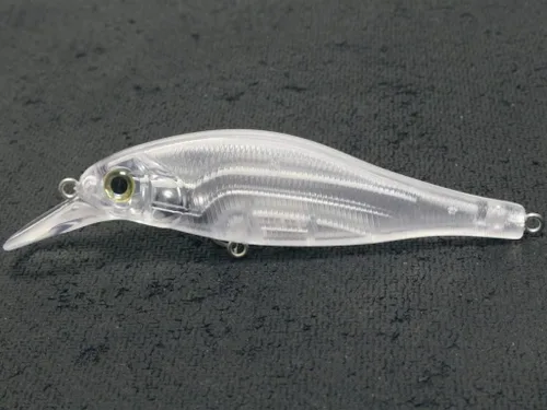 Vista 26 de 10 Señuelo en Blanco sin Pintar Minnow Crankbait de Agua Superior sin Labios Jerkbait Señuelos de Pesca