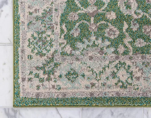 Vista 8 de Unique Loom Penrose Collection - Alfombra de área - Krystle (2' 2" x 3' 1" rectangular, verde/beige)