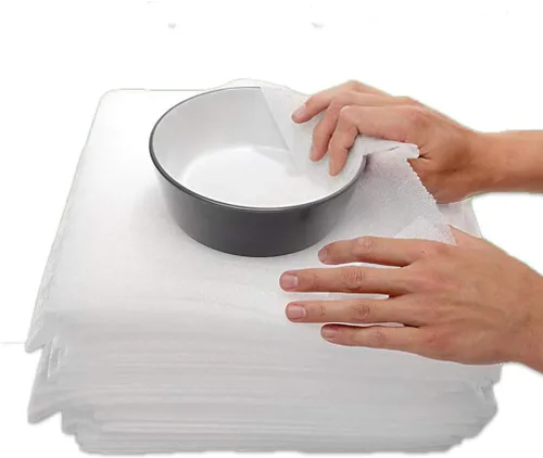 Vista 7 de Mighty Gadget (R) - Paquete de 50 hojas grandes de espuma de 16 x 12 x 1/16 pulgadas, envuelve de forma segura platos, porcelana y muebles