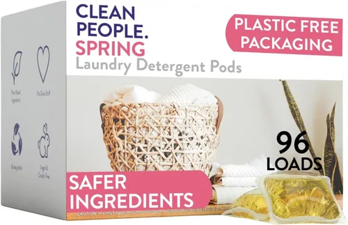Vista 23 de The Clean People Cápsulas de detergente para ropa sin fragancia, cápsulas de lavandería hipoalergénicas, ultra concentradas, embalaje reciclable