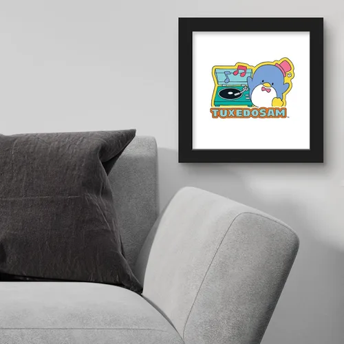 Vista 3 de Trends International Gallery Pops Sanrio Tuxedo Sam - Póster gráfico de pared de Tuxedo Sam, 12.00 x 12.00 pulgadas, versión de marco negro
