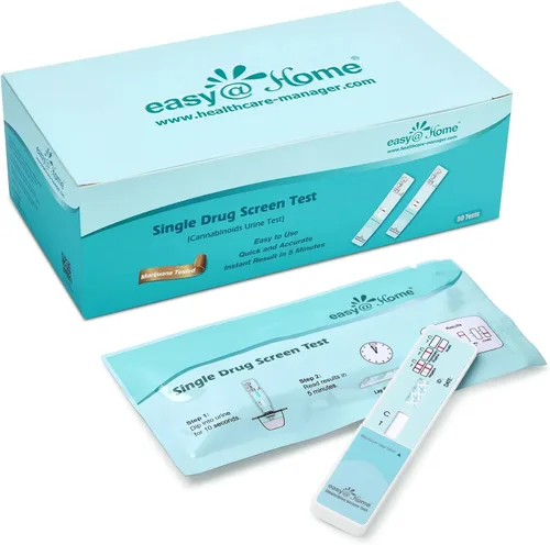 Vista 12 de Easy@Home Kit de Prueba de Drogas THC para Orina - Kit de Prueba de Marihuana Paquete de 3, Nivel de Corte de 50 ng/ml THC Panel Individual en Casa