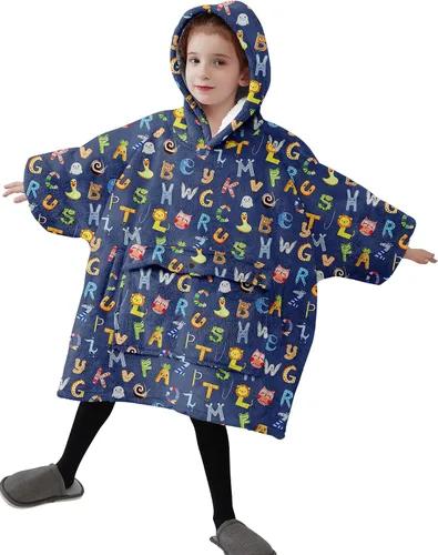 Vista 13 de Manta con Capucha Usable NOUKOW Manta Sherpa de Gran Tamaño Sudadera de Franela con Bolsillo Grande