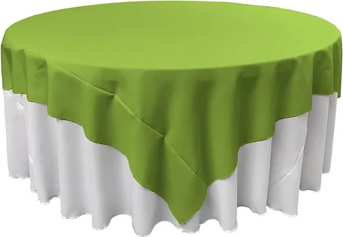 Vista 49 de LA Linen. Mantel cuadrado de popelina de poliéster