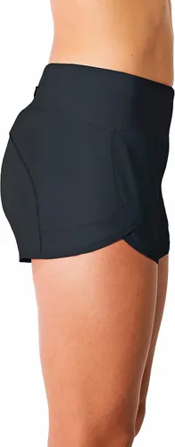 Vista 2 de Tough Mode Apparel - Pantalones cortos para mujer, ligeros, con forro de malla, bolsillo con cremallera, para hacer ejercicio, correr, entrenamiento