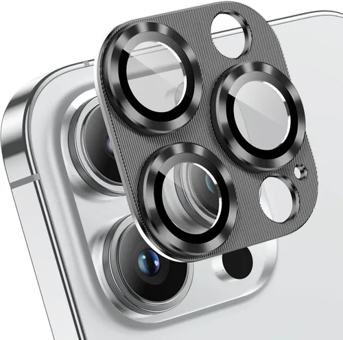 Vista 13 de Korecase Paquete de 2 protectores de lente de cámara para iPhone 14 Pro Max/Pro, verde alpino Vidrio templado de metal, dureza 9H antiarañazos