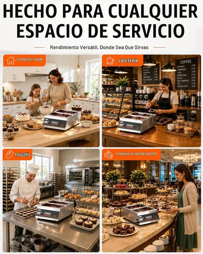 Vista 7 de WantJoin El chocolate que modera la capacidad 18Lbs del tamaño 1/3